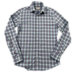 Faherty Brand Button Down Shirt Mens XS Movement Shirt Cherry Hill Plaid
